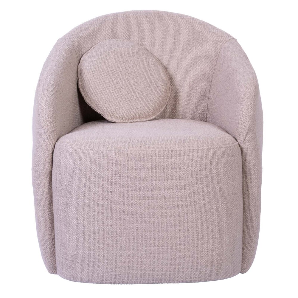 BUTACA GIRATORIA TELA NATURAL-BEIGE PARIS BEIGE