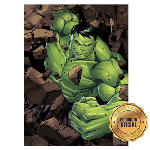 Lámina Avengers Personajes Hulk Piedras Rect.