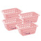 Set x4 Cesto pequeño 1,4 lts ROSADO