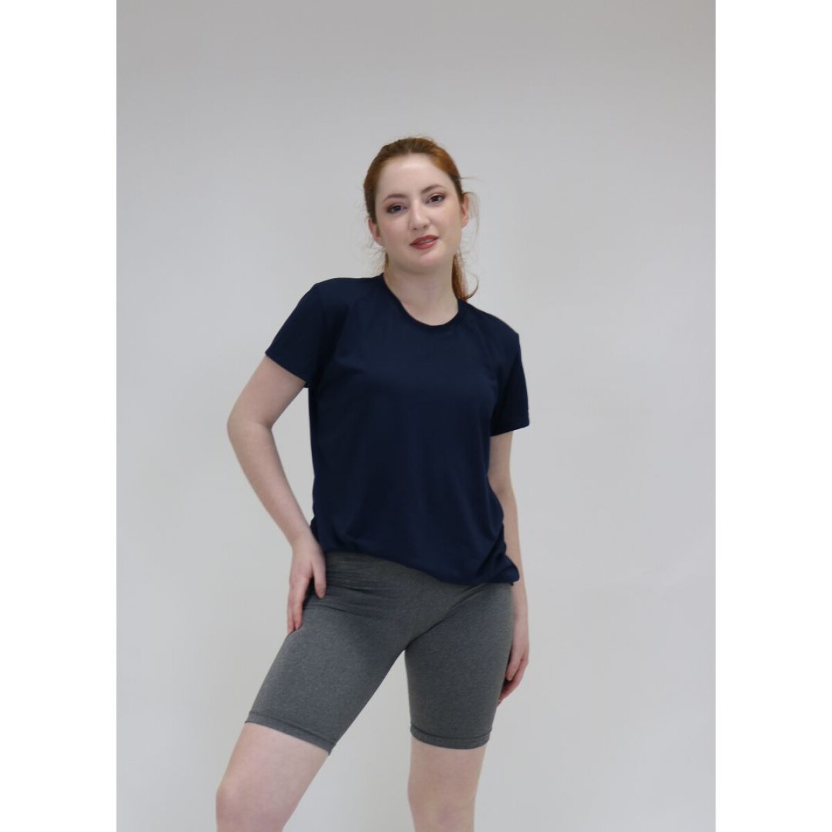 Camiseta Gildan Deportiva Femenino - Azul marino 