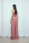 Pantalón rayado volado PREVENTA rosa
