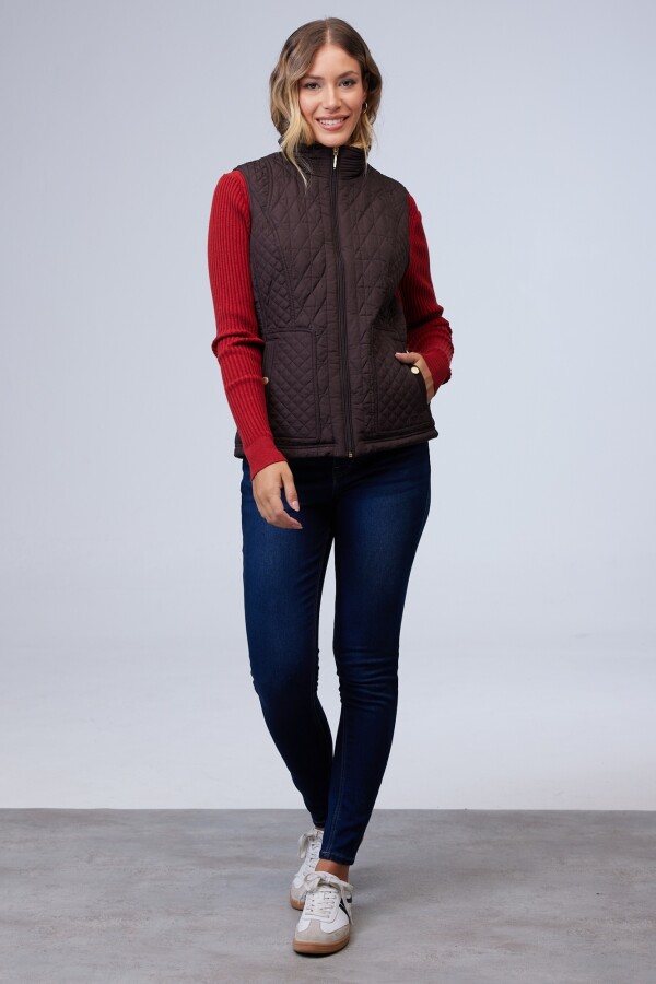 Chaleco Capitoneado MARRON