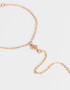 Pulseras Flexibles Pulsera Flexible Con Anillo Unido - Dorado