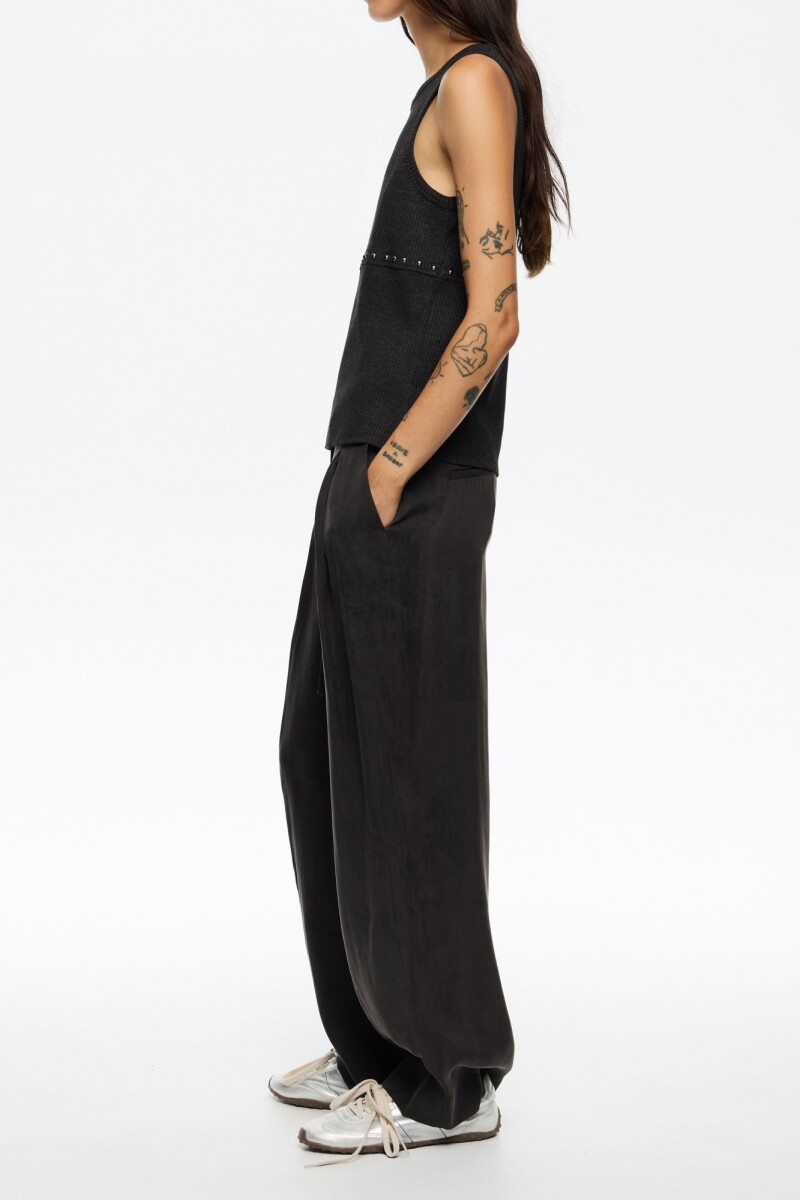 PANTALÓN RECTO Negro