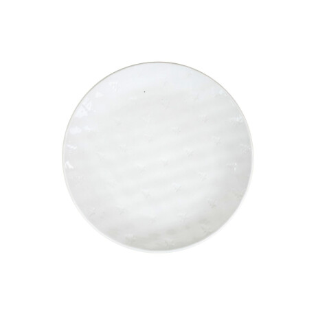 Plato llano de ceramica con labrado de pinos Plato llano de ceramica con labrado de pinos