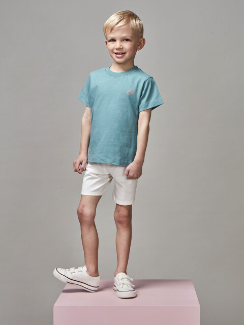 Camiseta Print Tiburon Azul Claro