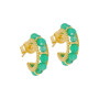 Caravanas Aros Kavik Plata 925 bañada de oro 18k 0
