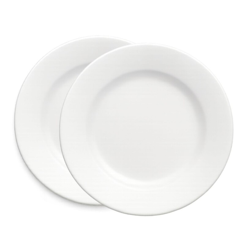 PLATO BLANCO PLAYO DE PORCELANA POSTRE • 17,5cm PLATO BLANCO PLAYO DE PORCELANA POSTRE • 17,5cm