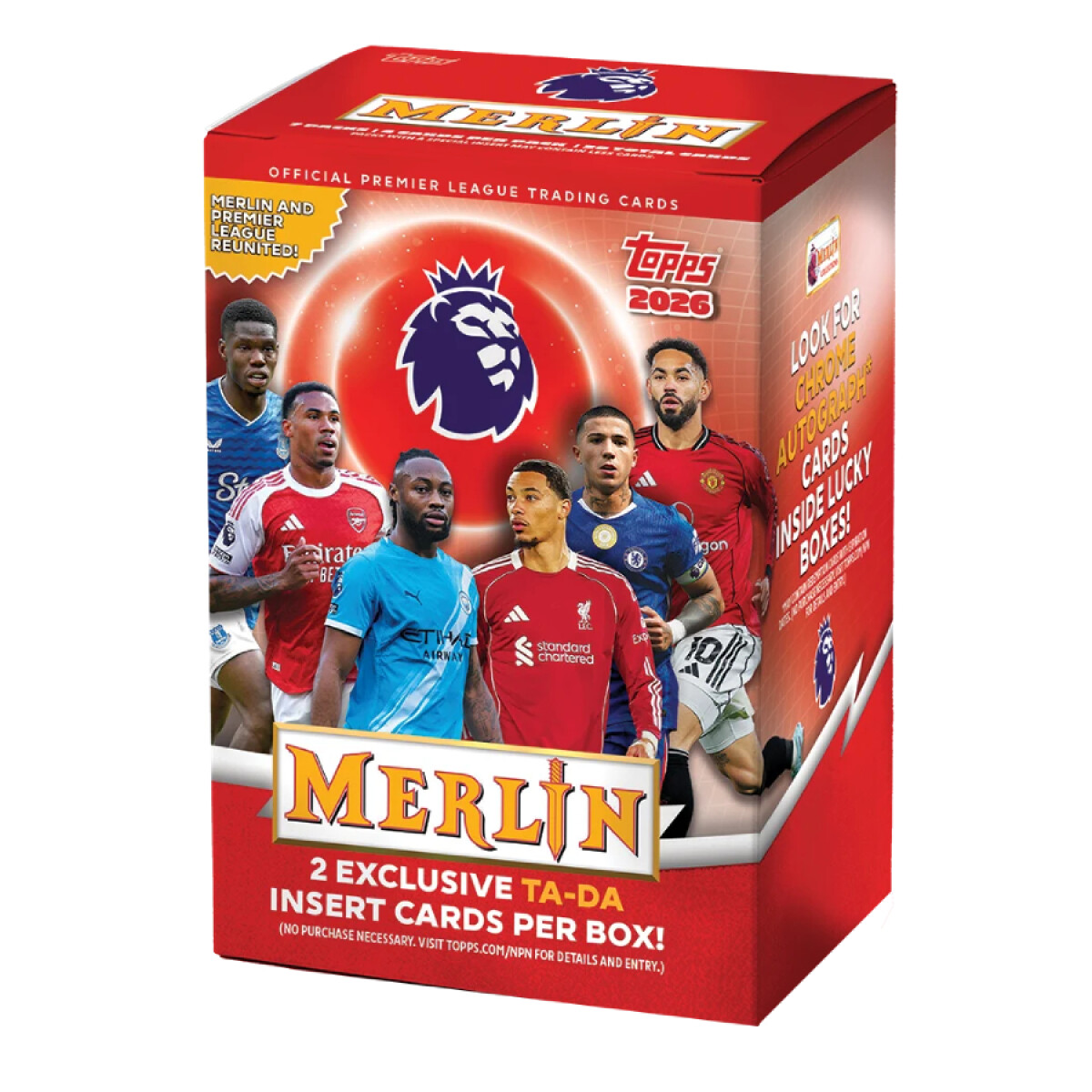 Topps Premier League Merlin 2026 - Value Box - 28 tarjetas 