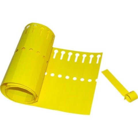 Etiqueta Amarilla Doblar 1,3 x 12 cm - Pack 100 Uds. Etiqueta Amarilla Doblar 1,3 x 12 cm - Pack 100 Uds.