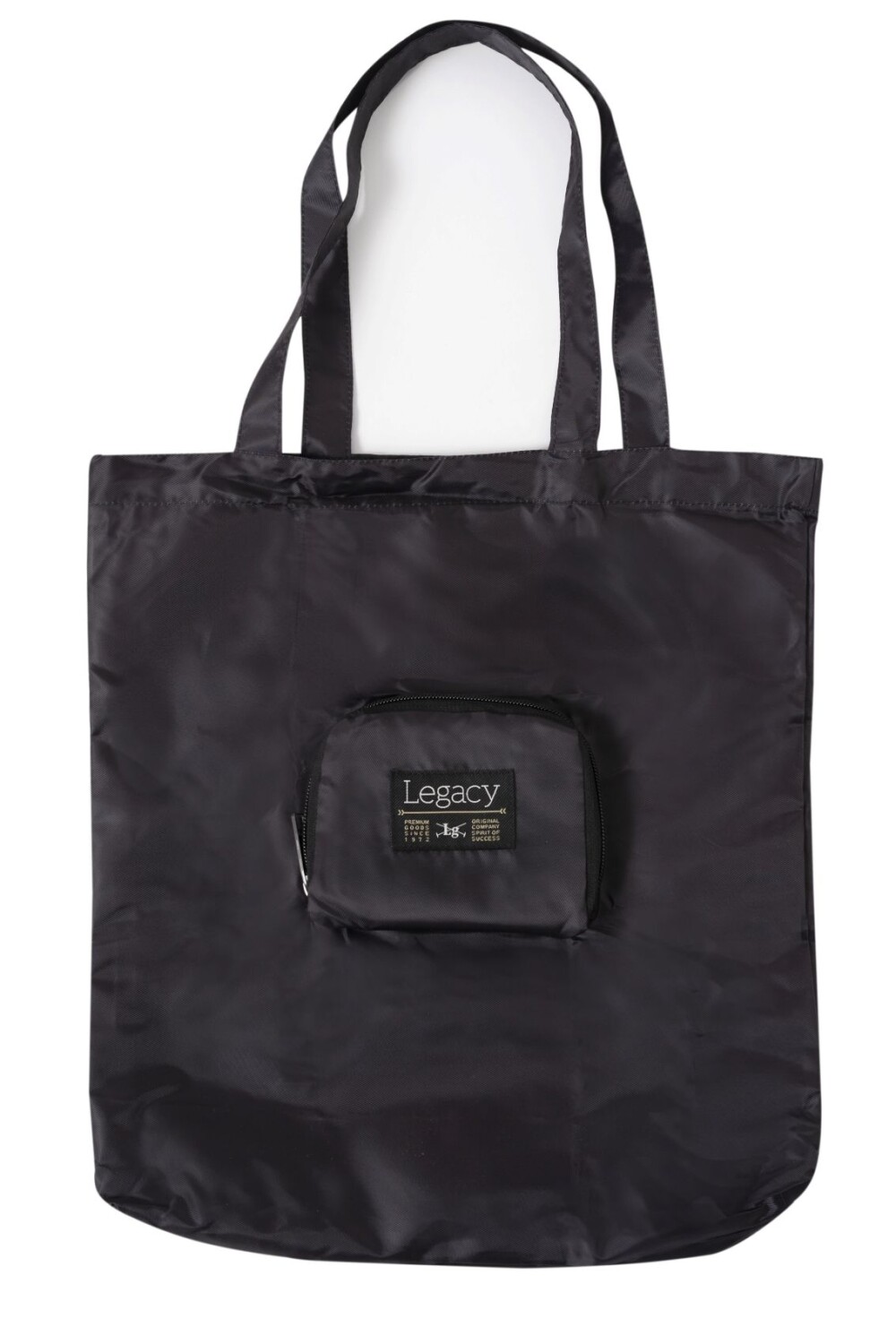 BOLSA PLEGABLE ESTAMPADA Negro