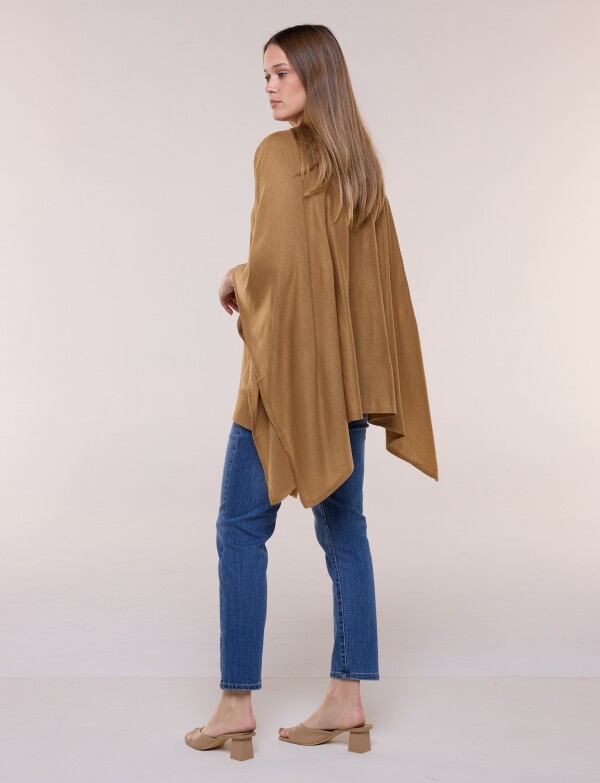 Poncho Solid TOSTADO