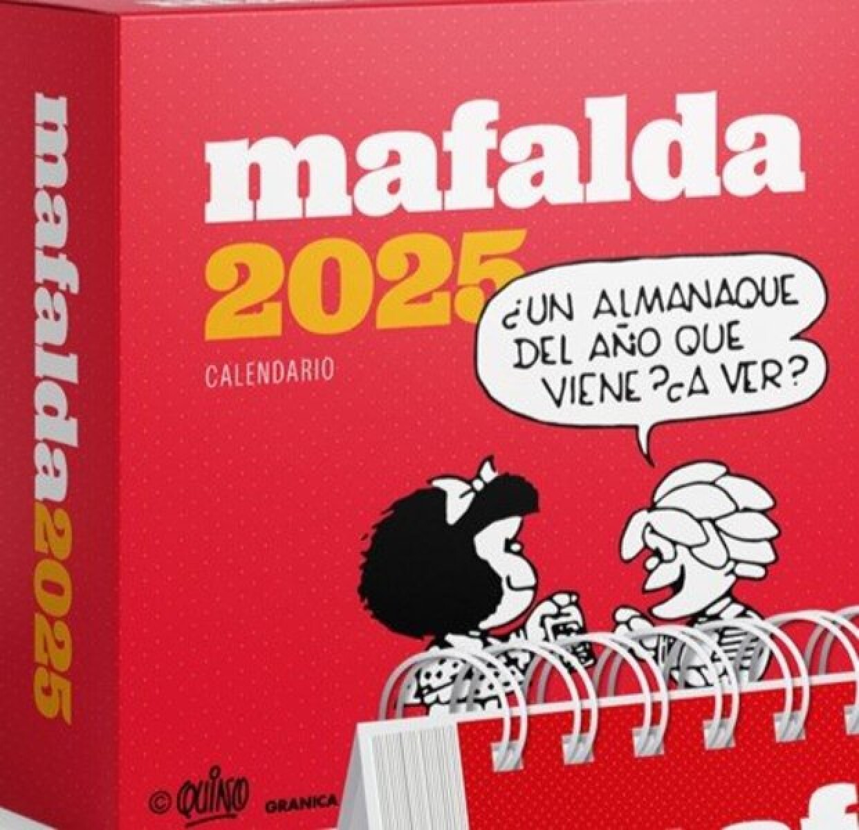 MAFALDA 2025 CALENDARIO CAJA ROJO 