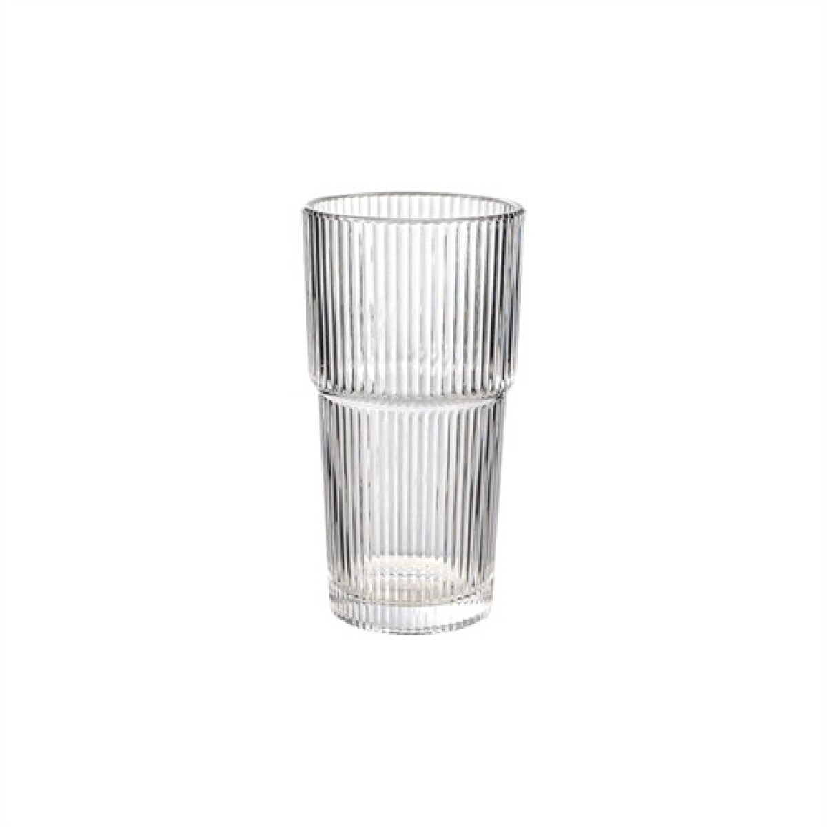 Vaso de vidrio acanalado 500 ml 