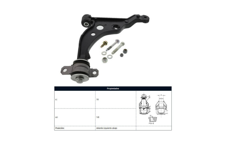 Parilla De Suspension Delantera Fiat Ducato, Peug Boxer 87-05 Izq Parilla De Suspension Delantera Fiat Ducato, Peug Boxer 87-05 Izq