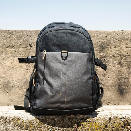 Mochila Matias Negra con gris