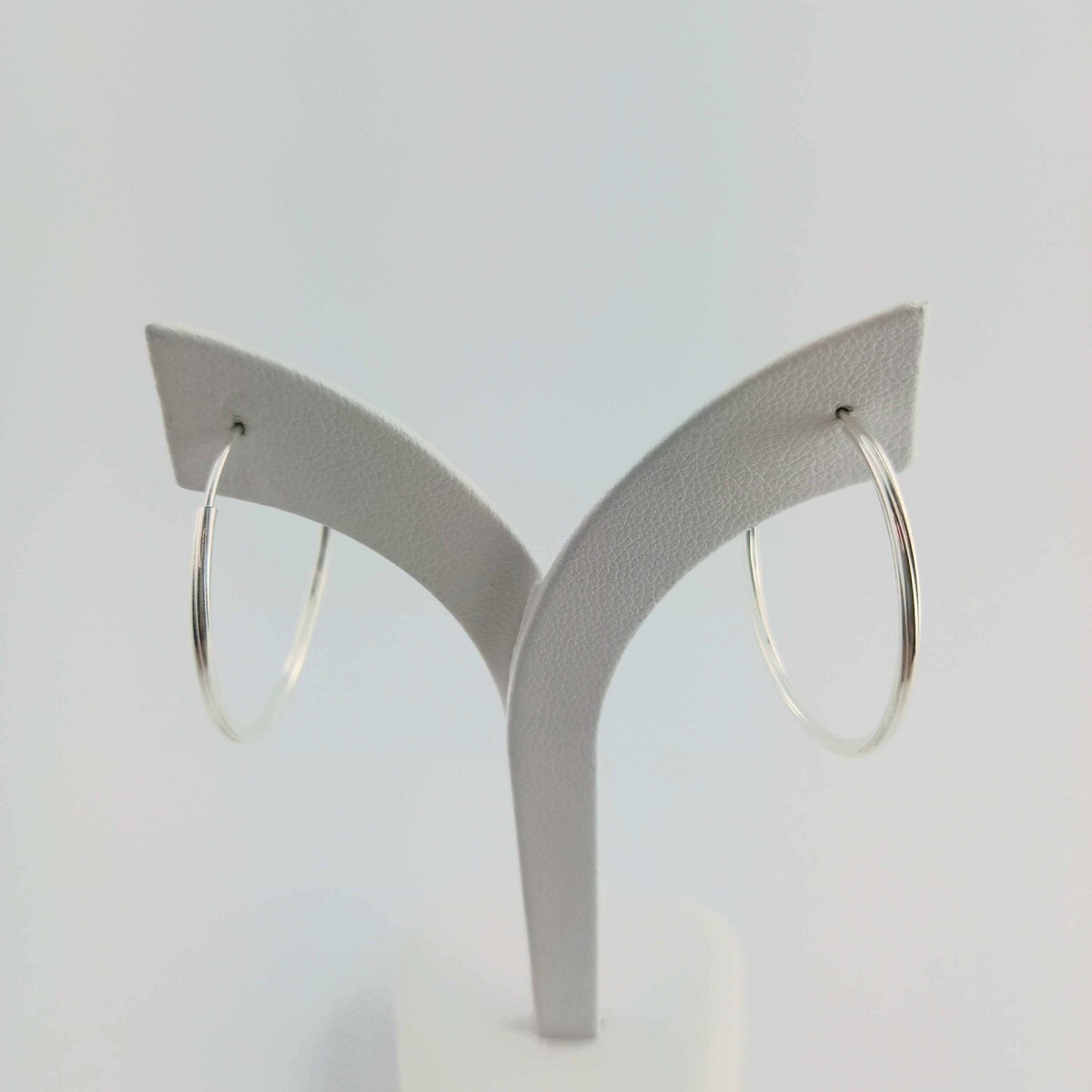 Par de aros porteños de plata 925 