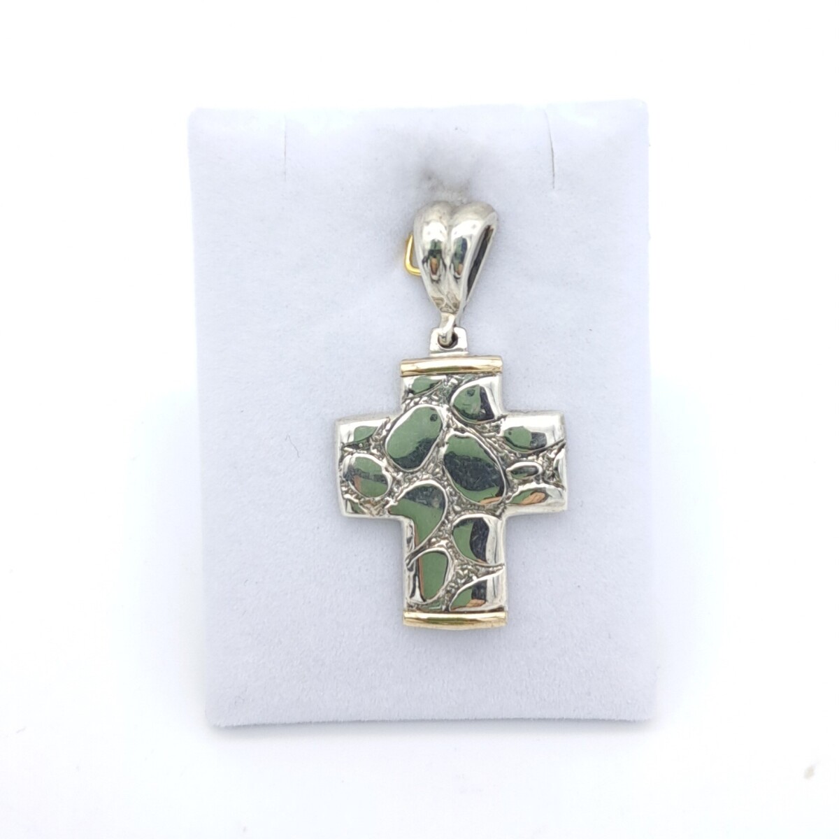 Cruz de plata 925 y double en oro 18 ktes. 