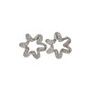Caravanas Flor-Plata 925-Piedra Zirconia-CA3002 Conpiedra