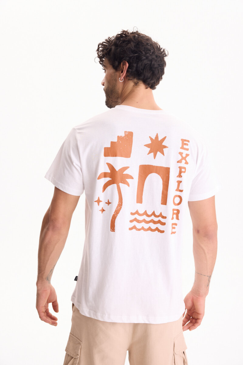 Remera Explore Blanco
