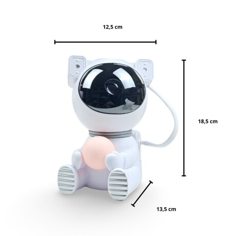Lampara Led Proyector Astronauta De Estrellas De Galaxia Blanco