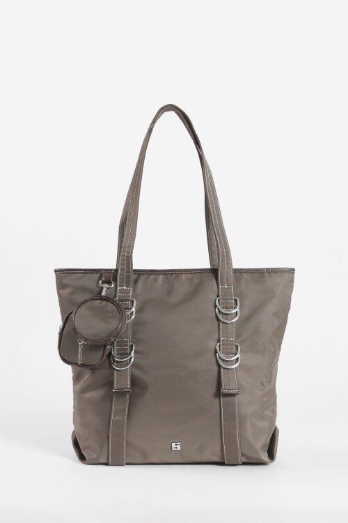 Shopper con monederos removibles verde