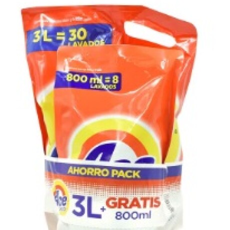 PACK ACE DILUIDO 3LT DOY PACK + 800ML GRATIS PACK ACE DILUIDO 3LT DOY PACK + 800ML GRATIS