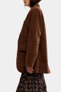 PAPER CUT VEGAN BLAZER Marron