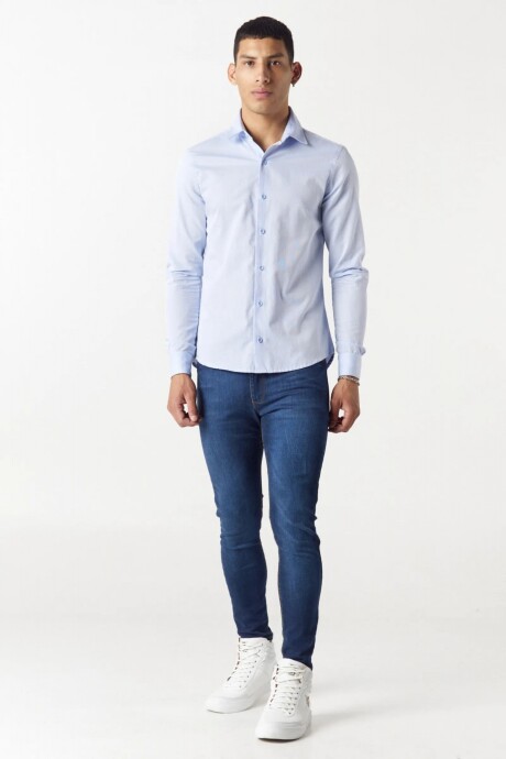 Camisa Ml Argelia Celeste Camisa Ml Argelia Celeste