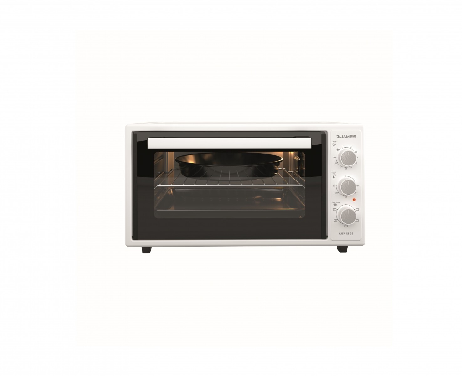 Horno Electrico James 45 L Blanco Modelo HJTF 45 G2 (TQ) 