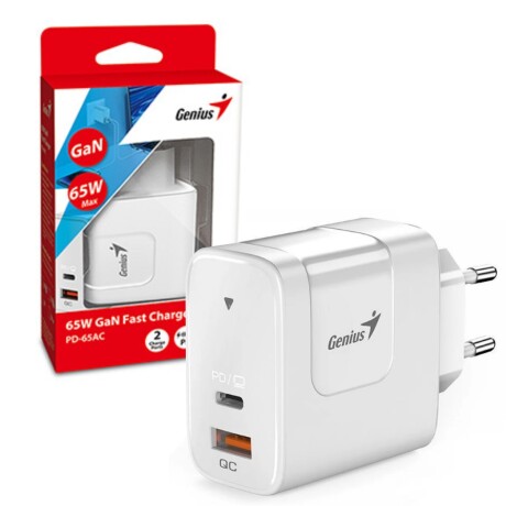 Cargador Genius PD-65AC 65W Blanco 001