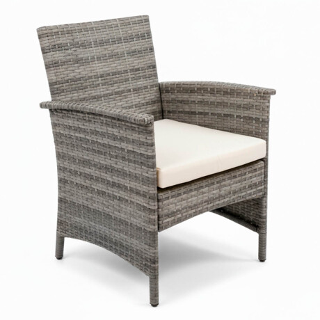 Set X4 Juego Jardín Ratán Sillones + Mesa Patio Set X4 Juego Jardín Ratán Sillones + Mesa Patio