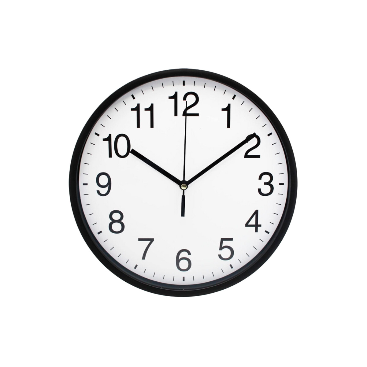Reloj De Pared Clásico Práctico Funcional - Negro 