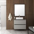 CONJUNTO MUEBLE DE BAÑO MODELO URBAN / MUEBLE AÉREO + ESPEJO + BACHA / 80 CM Conjunto Mueble De Baño Modelo Urban / Mueble Aéreo + Espejo + Bacha / 80 Cm