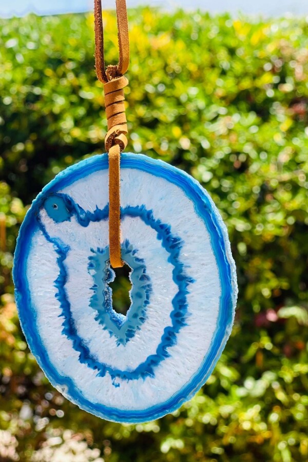 Simple Ágata Necklaces Azul