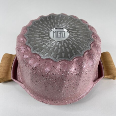 Olla Aluminio Fundido Presión Revestimiento Granito Tapa Vidrio 20cm Olla Aluminio Fundido Presión Revestimiento Granito Tapa Vidrio 20cm