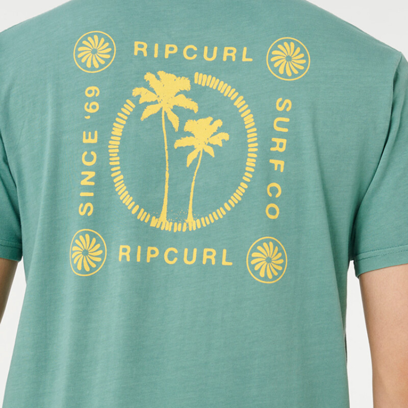 Remera Rip Curl Mod Cali Two Palms - Verde Remera Rip Curl Mod Cali Two Palms - Verde
