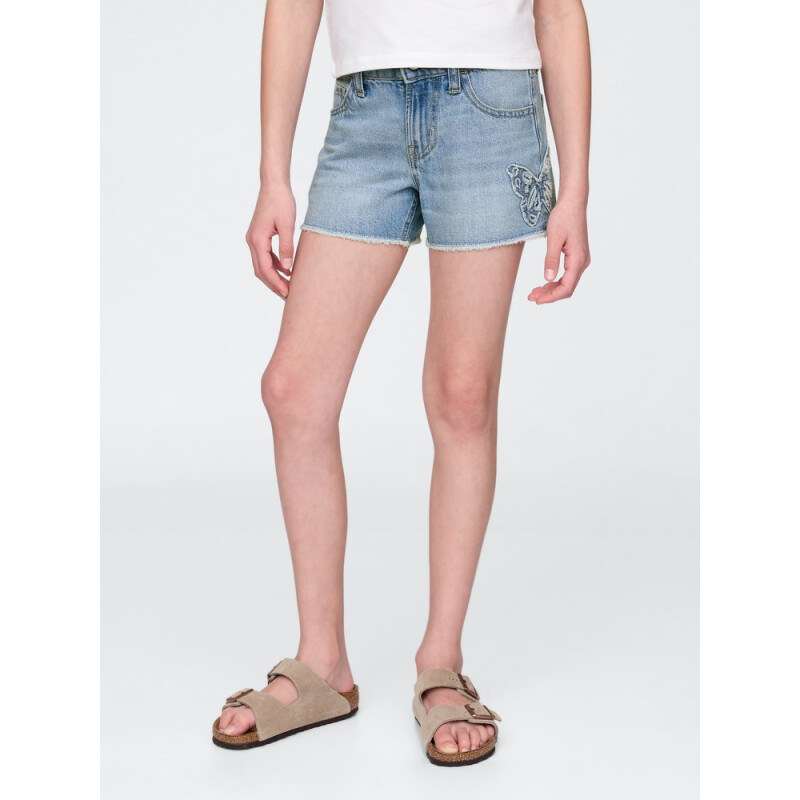LOW STRIDE SHORT_LT BFLY LIGHT WASH