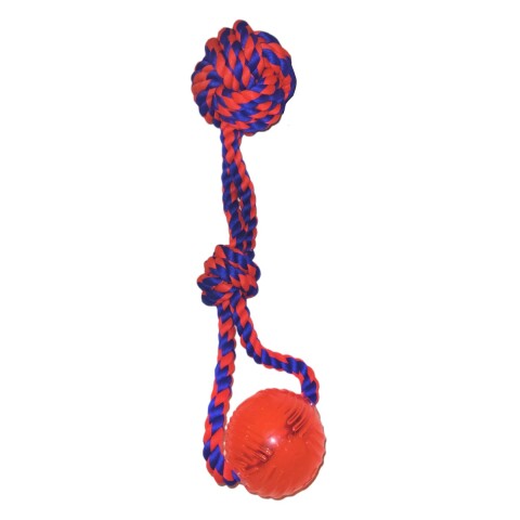 Juguete cuerda nudo y pelota goma Juguete cuerda nudo y pelota goma