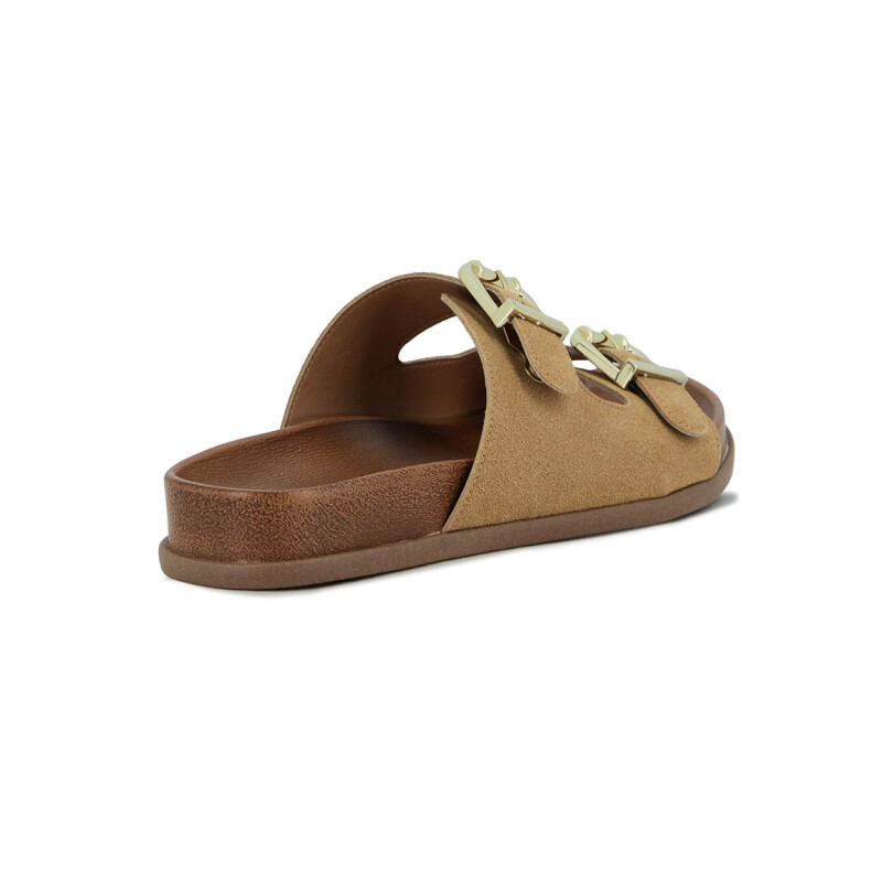 Vizzano Sandalia Feminina Camurcao London Caramelo