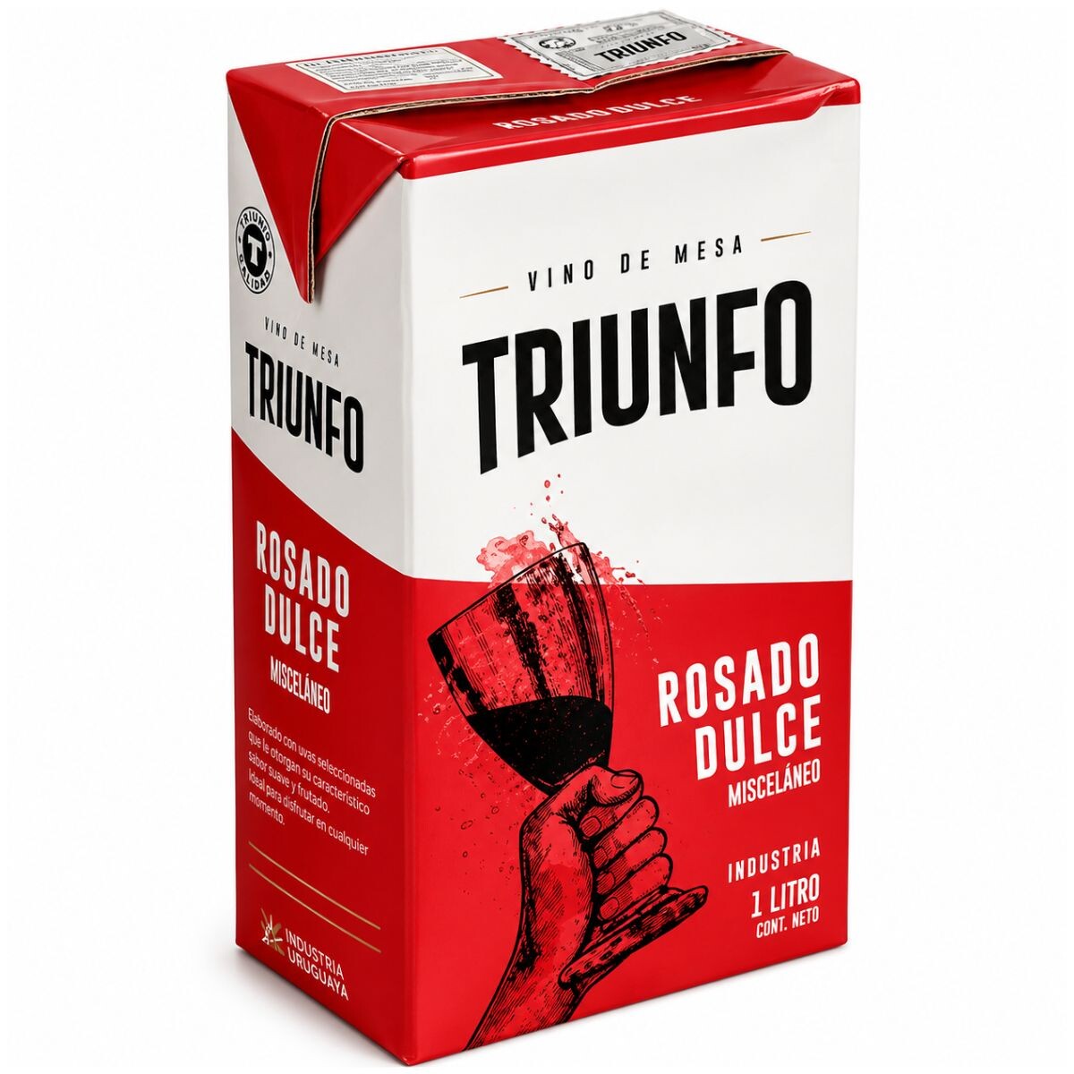 VINO TRIUNFO TETRA 1L ROSADO DULCE 