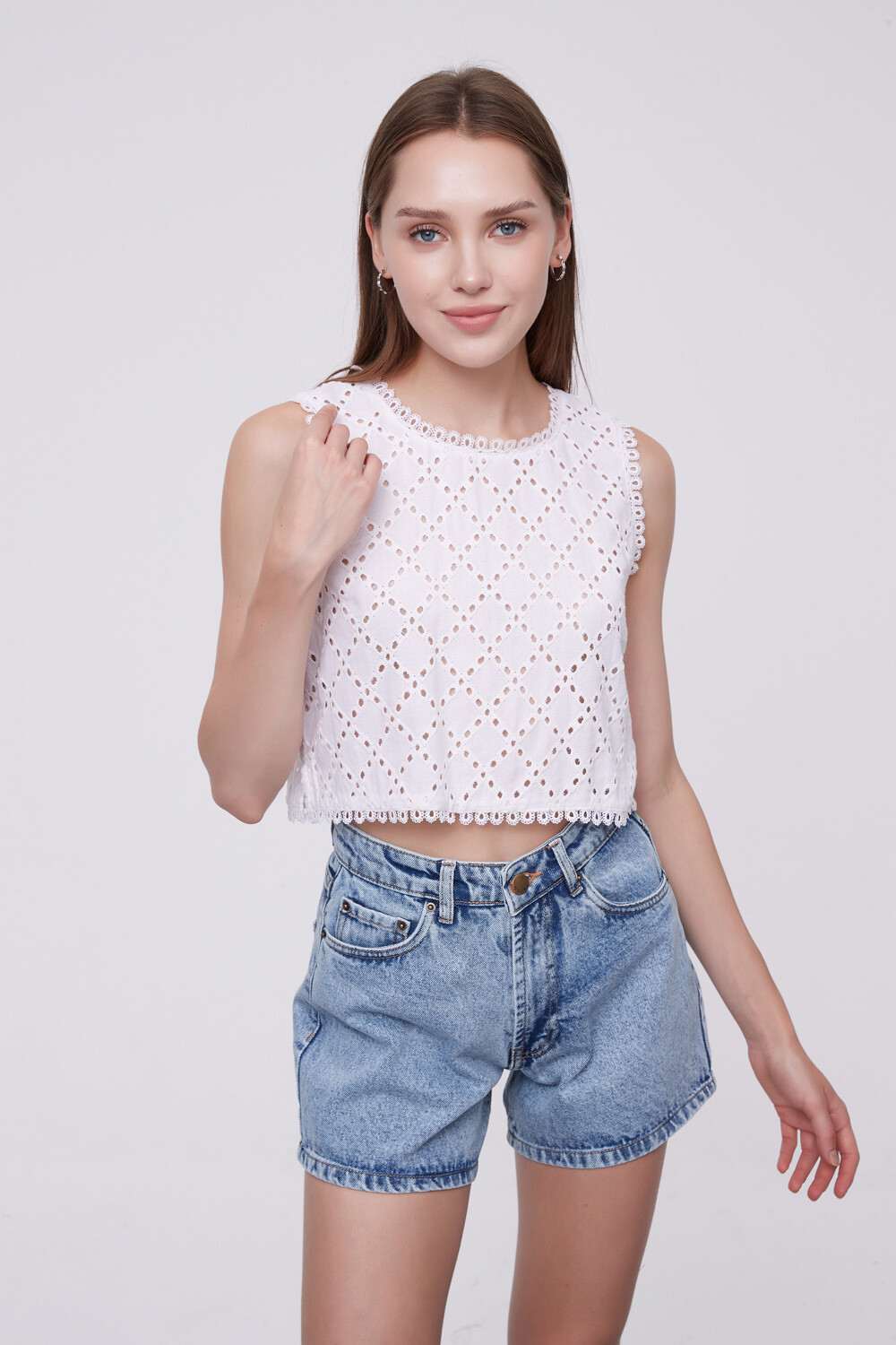 Musculosa Olivas Blanco