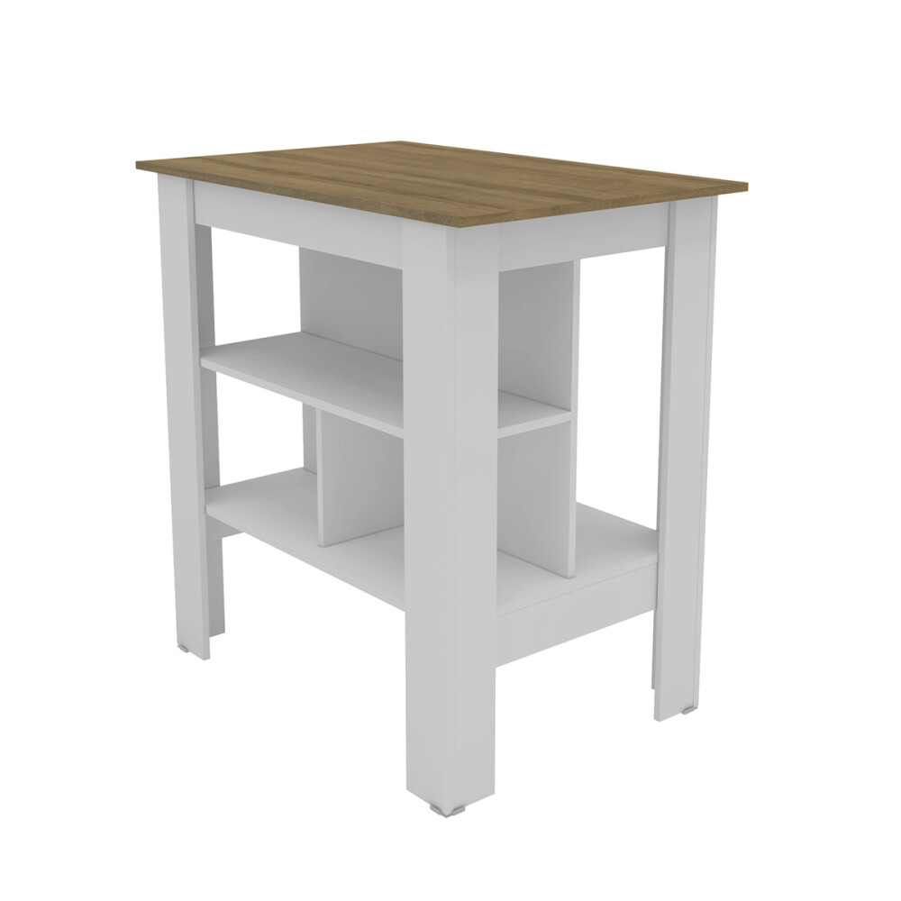 ISLA DE COCINA AMERICA COLOR BLANCO/MIEL Isla De Cocina America Color Blanco/miel