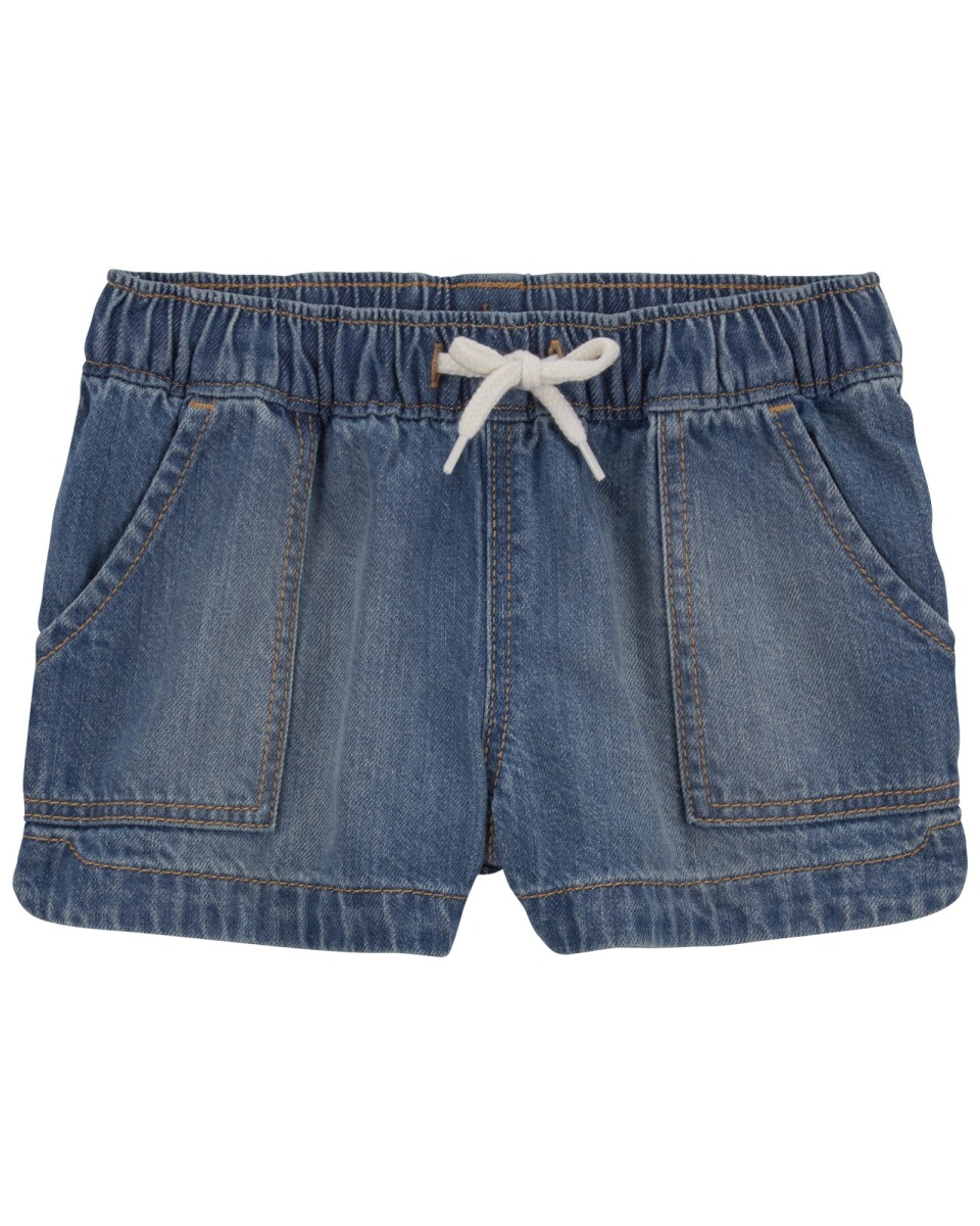 Short jean con cordón 