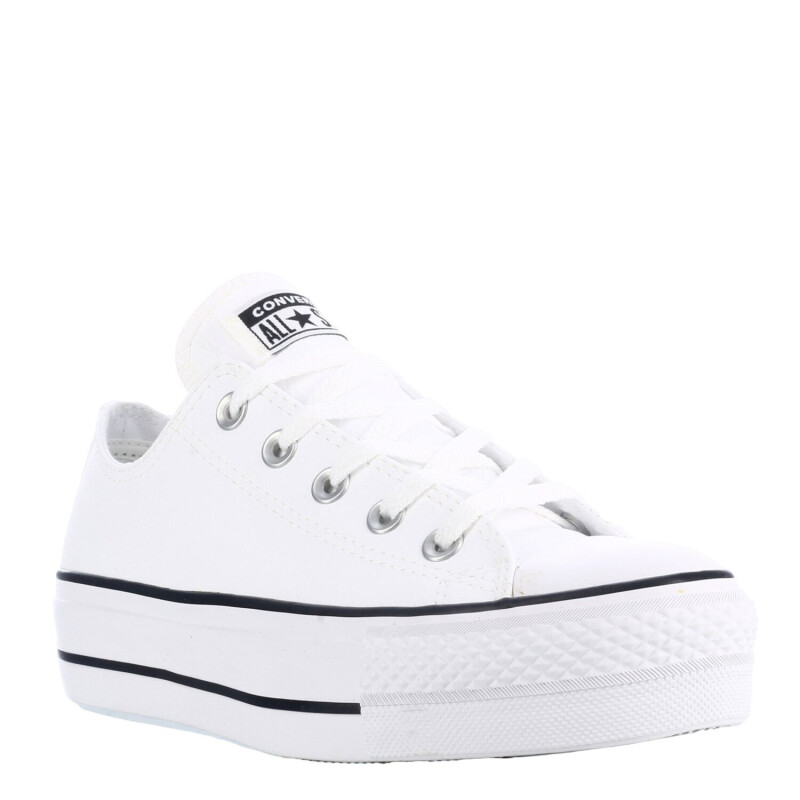 Championes Unisex Converse Plataforma Chuck Taylor Lift Blanco - Negro