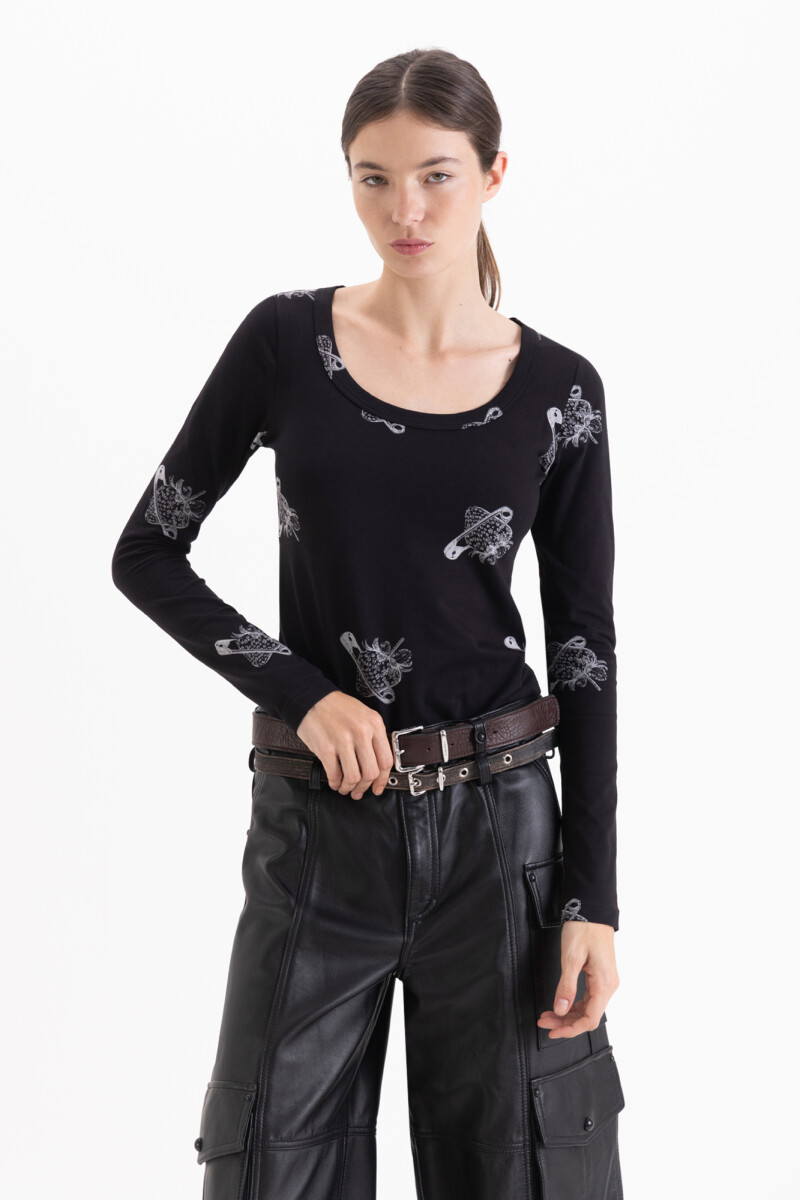 REMERA FRAISE Negro