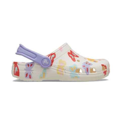 Classic Butterfly Graphic Clog K - Niños mas de 5 años Chalk