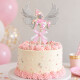 Topper Unicornio Rosado