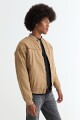 Campera bomber de nylon KHAKI