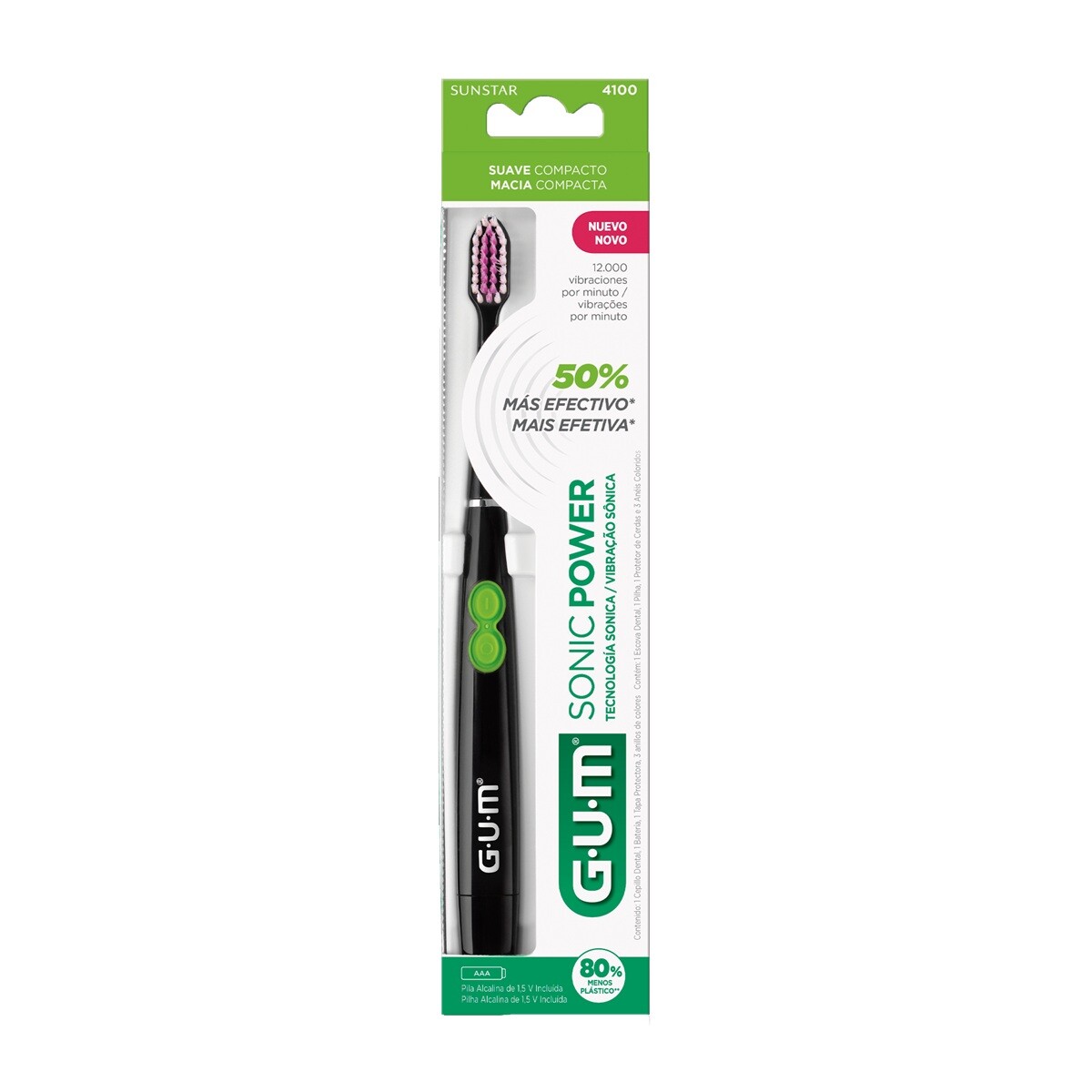 Cepillo De Dientes Eléctrico Gum Sonic Power 4100 